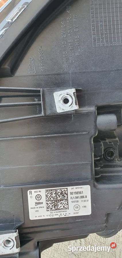 Lampy przód vw t61 h7 orginał valeo wielkopolskie Leszno