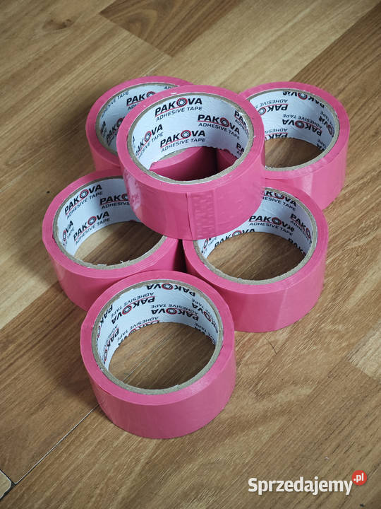 Zestaw 6 Taśma Pakowa Różowa PAKOVA 48mm 50y Słupsk sprzedam