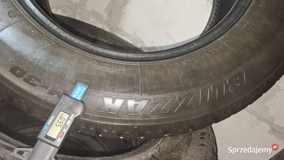 4 opony zimowe 215x65x16 Bridgestone Bydgoszcz sprzedam