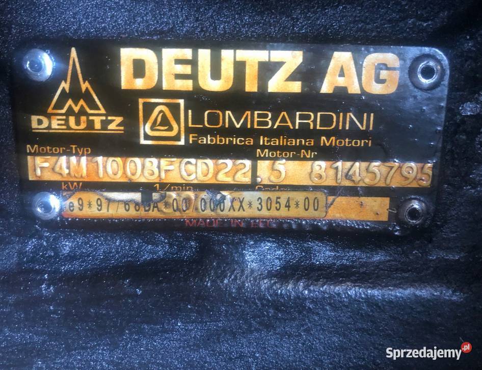 Blok silnika Deutz AG F4M 1008 Lombardini Kłobuck sprzedam
