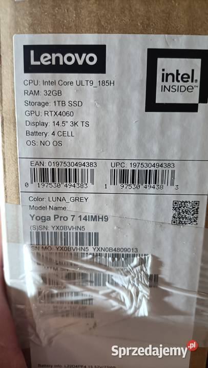 Ultrabook Lenovo Yoga Pro 7 14IMH9 śląskie Katowice