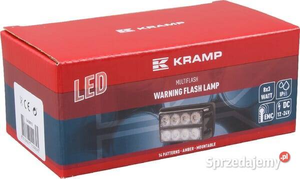 Lampa ostrzegawcza LED 24W 1224V pomarańczowa Kamionna