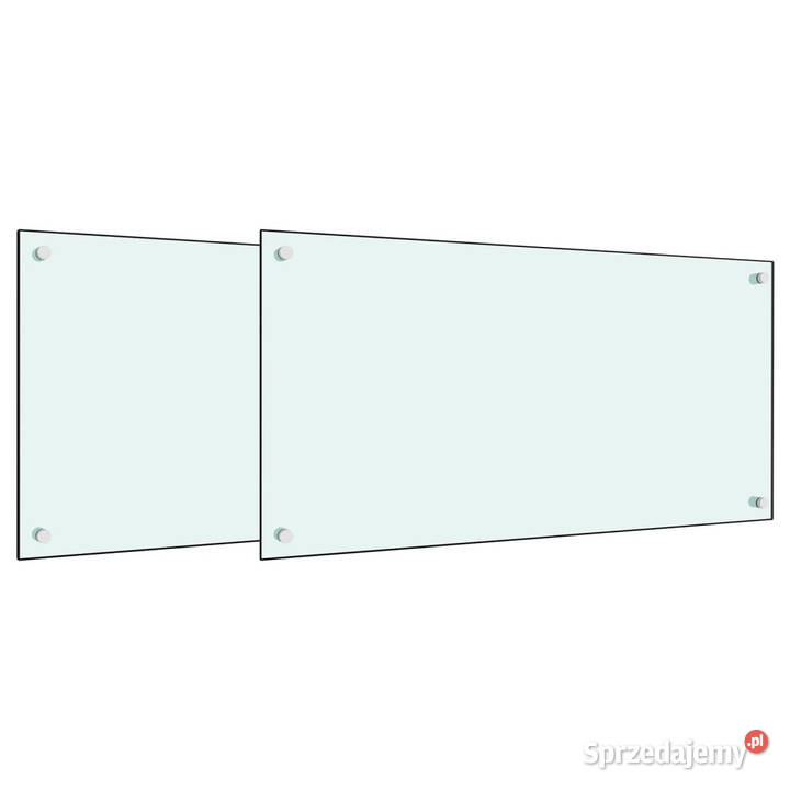 Panele ochronne do kuchni białe 2 80x40 szkło mazowieckie Warszawa