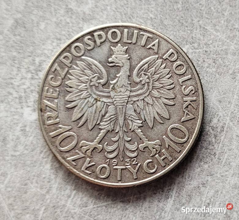 212) POLSKA srebro - 10 Złotych - 1932 r.