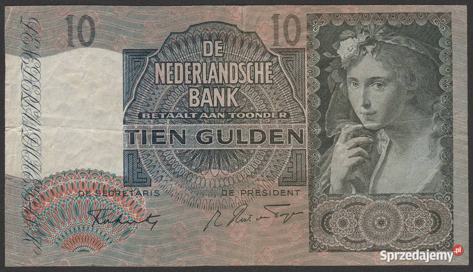 Holandia 10 guldenów 1942 2 CF Łódź sprzedam