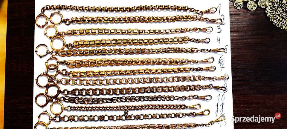 zegarek kieszonkowy dewizki złocone 18K złotem Mielec