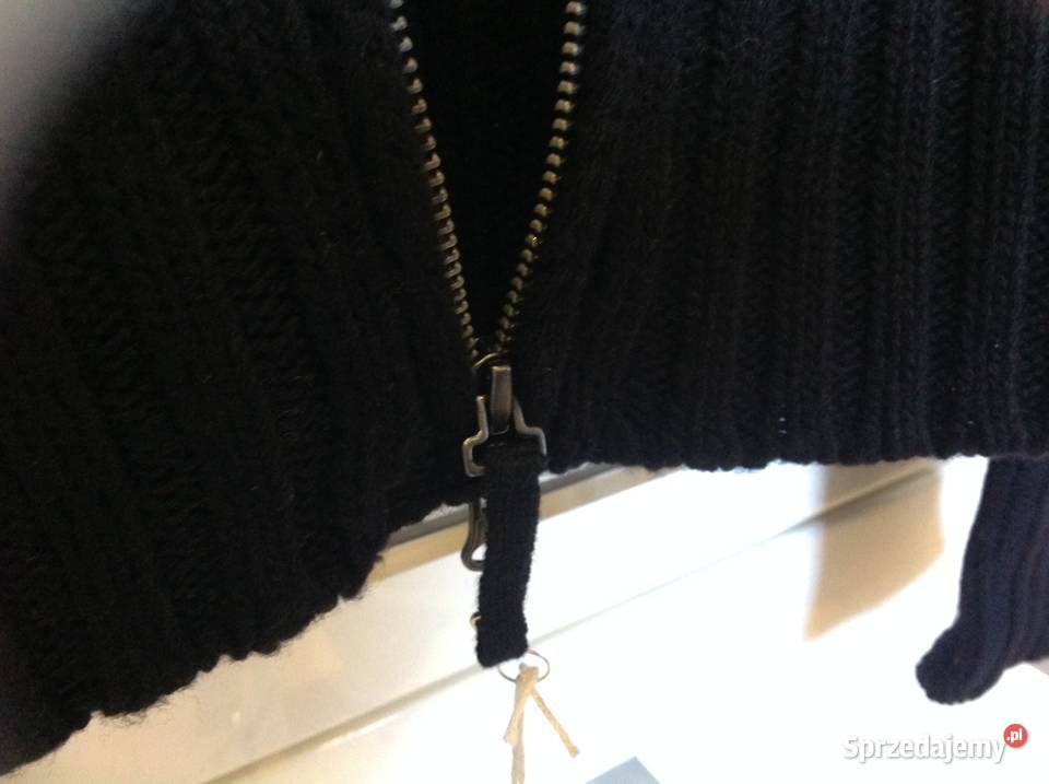 Czarny Sweter Wełniany Damski BENETTON M NOWY Nowa Sól sprzedam