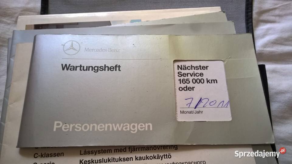 Książka serwisowa etui instrukcja Mercedes w202 Pozostałe