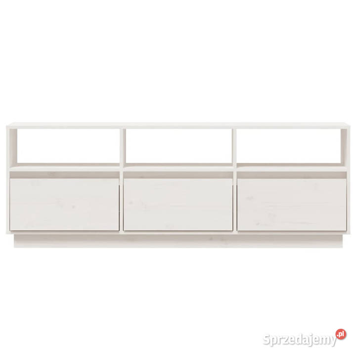 Szafka pod telewizor biała 140x37x50 lite drewno Warszawa