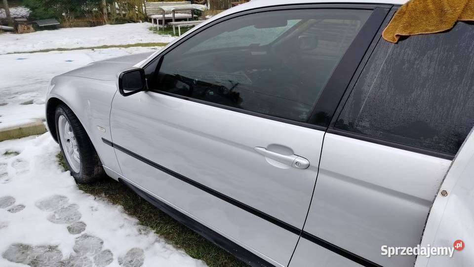 Bmw e46 compakt drzwi przednie lewe titansilber części blacharskie Aleksandrów Łódzki sprzedam