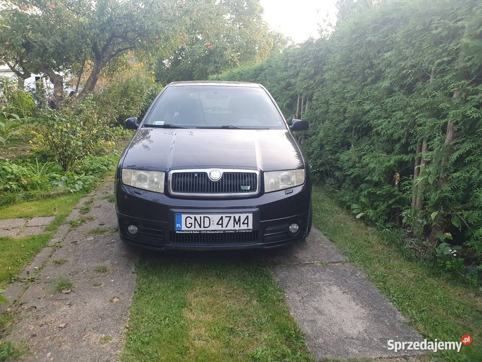 Skoda Fabia RS 130 ekonomiczne szybkie auto do nieuszkodzony Nowy Dwór Gdański