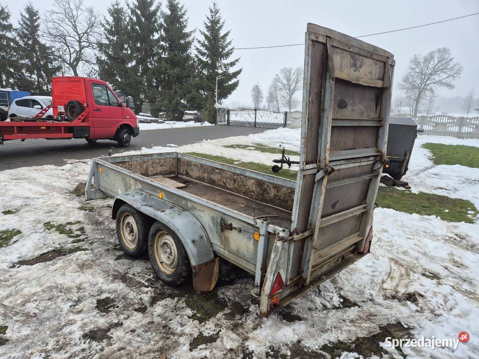 Przyczepka laweta do minikoparki 3x13 Auwarter 2 Stara Kaźmierka sprzedam
