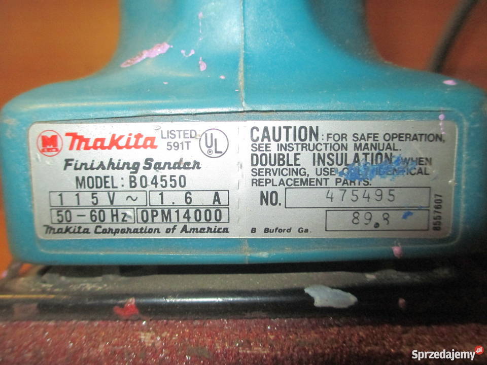 Makita szlifierka oscylacyjna prostokątna USA Nowy Sącz