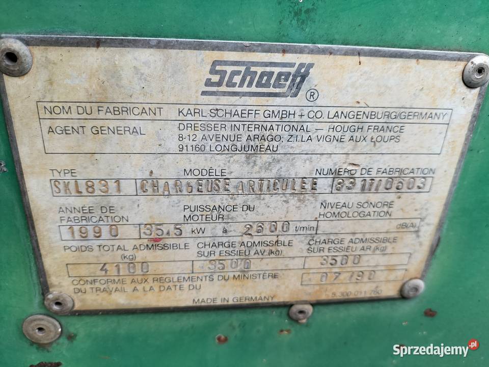 Ładowarka SCHAEF SKL 831