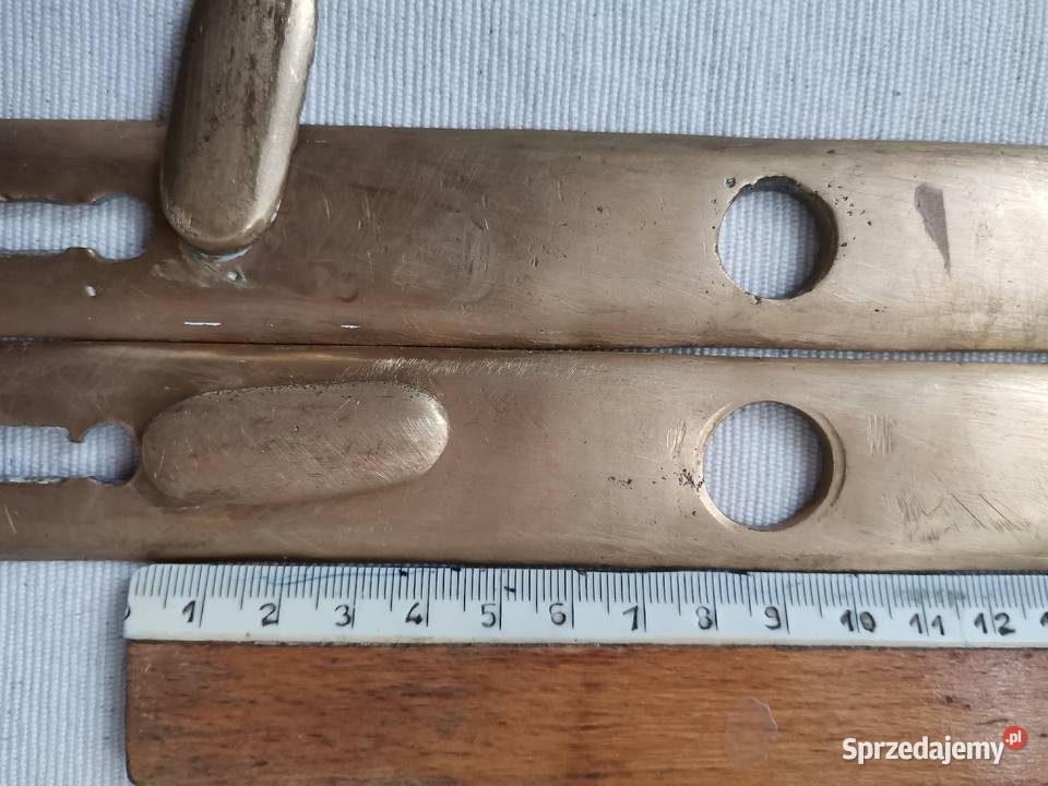 Stare przedwojenne klamki szyldy okucia stary śląskie Katowice