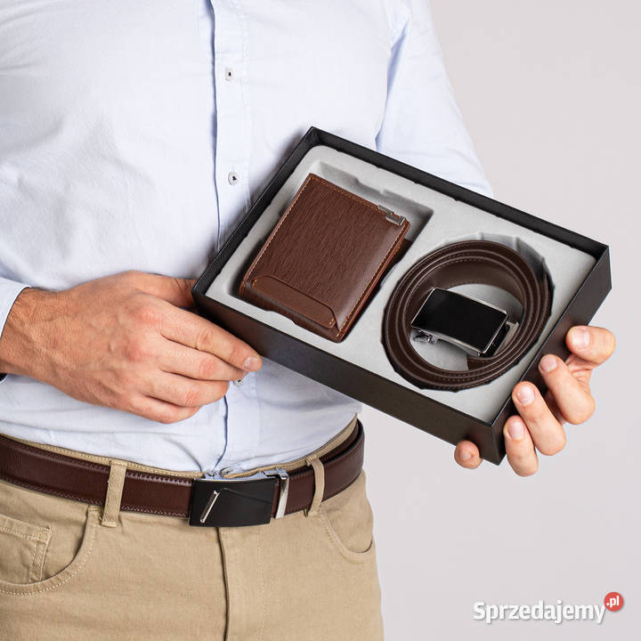 Pasek i portfel na prezent chłopaka elegancki mazowieckie Warszawa