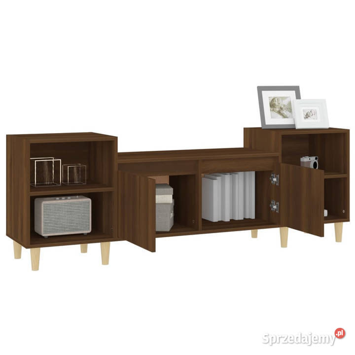 Szafka pod telewizor brązowy dąb 160x35x55 mazowieckie Warszawa