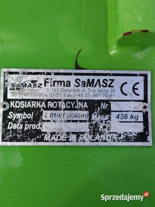 Kosiarka rotacyjna samasz 185 Rotacyjne Konina