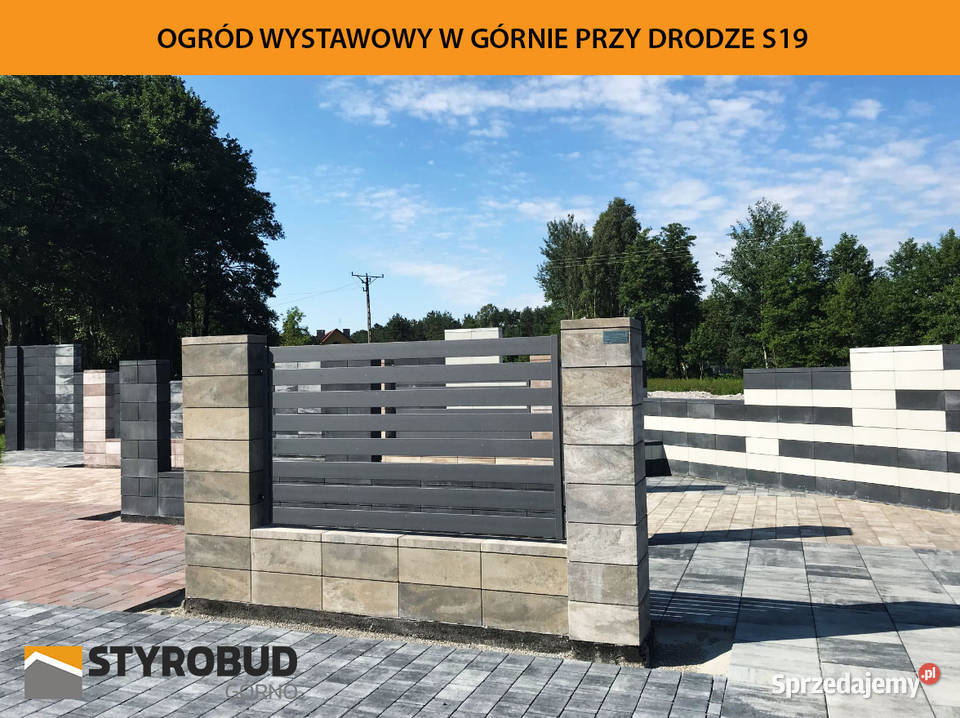 Ogrodzenie gładkie 36x36x20 bloczek pustak Górno sprzedam