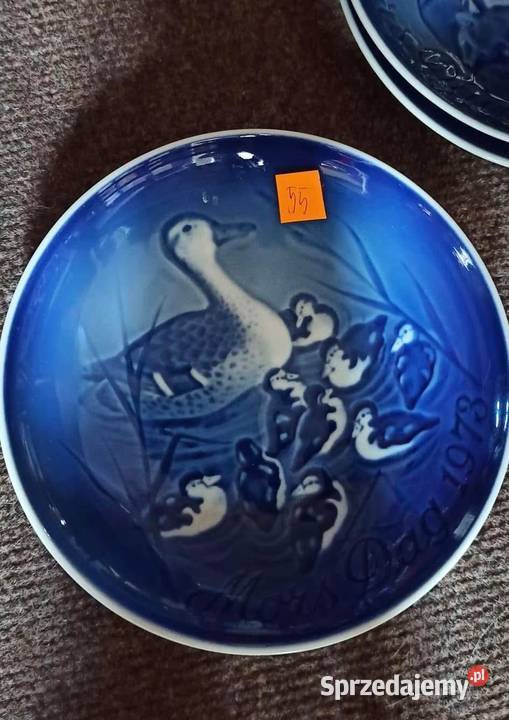 Talerz kolekcjonerski Niedźwiedź Dzień Matki pomorskie Gdańsk