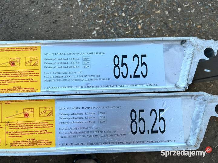 Najazd rampa aluminiowa 25m 2920 Mszana Dolna
