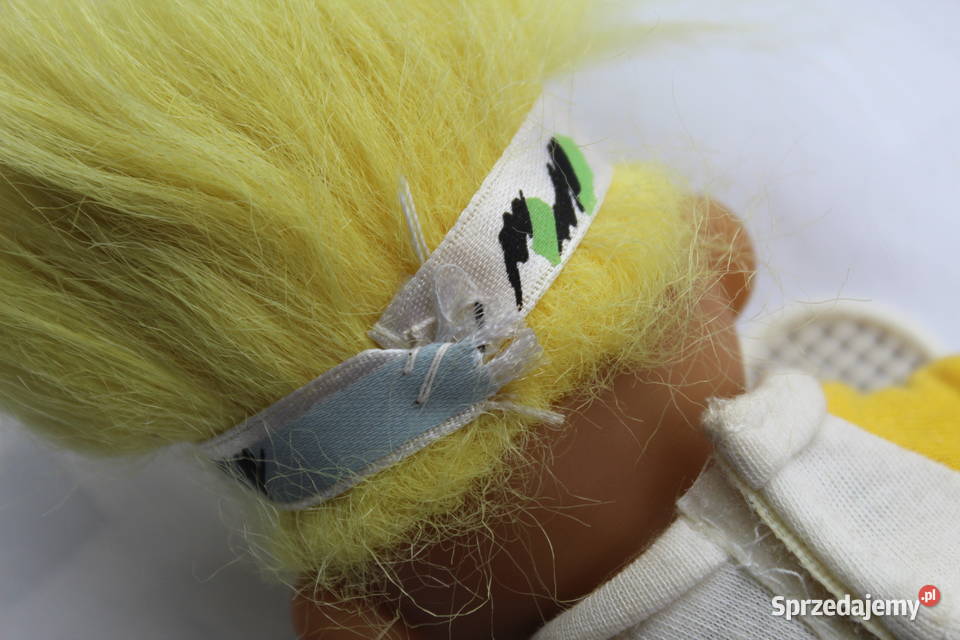 Troll Russ Żółte Tenisista Kort Rakieta Figurka