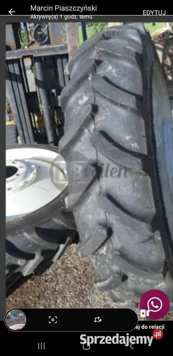 Waskie kola komplet tył 34080r46 przód 27080r36 łódzkie sprzedam