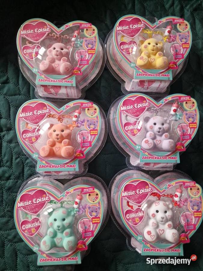 NOWE Misie Episie seria Całuski komplet zestaw 6 Epee dolnośląskie