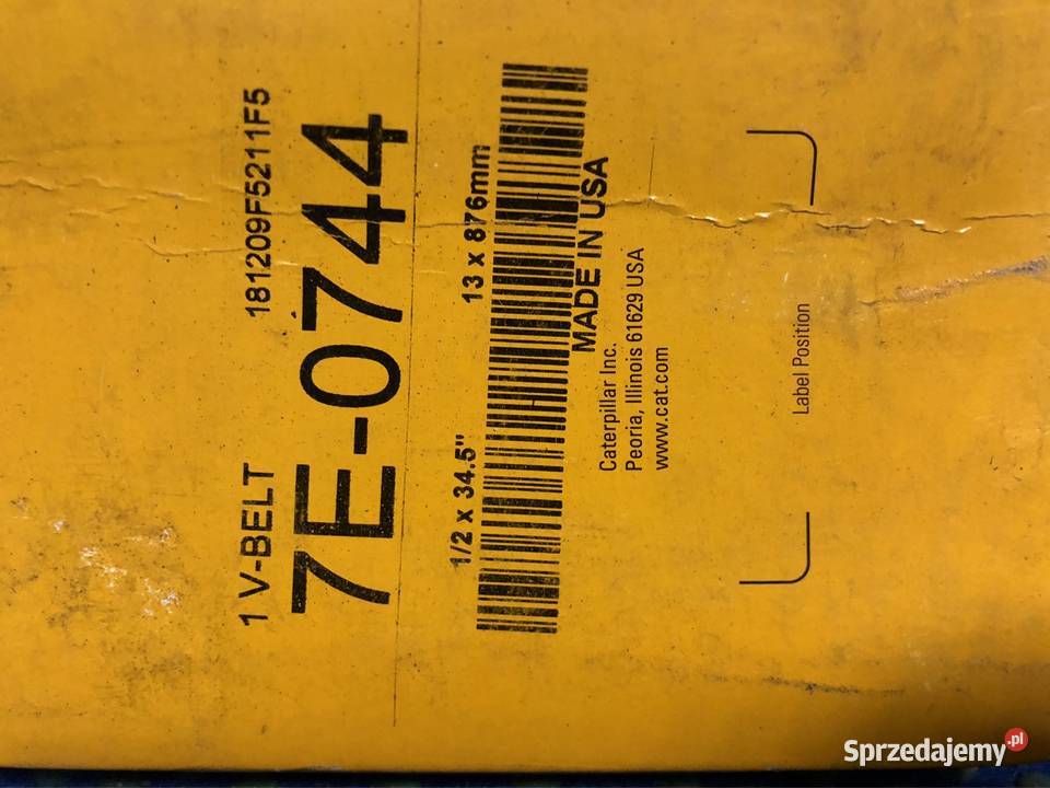Pasek klinowy CAT 7E0744 Piła