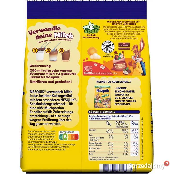 Nestle Nesquik Cocoa Powder 12Paczek x 350g