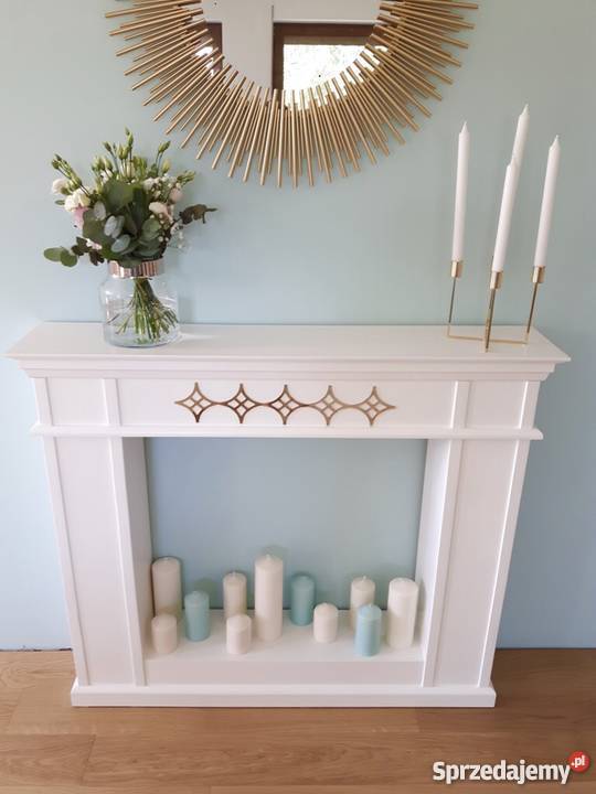 portal kominkowy atrapa kominka konsola Hamptons Jeleśnia