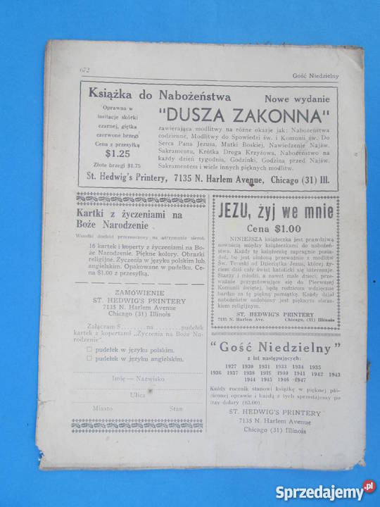 6 Gość Niedzielny Wydania 1948 Bezpłatna wysyłka Skierbieszów