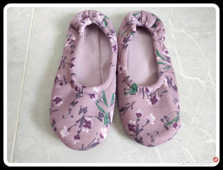 Kapcie damskie 37 bambosze wkładane 24 24cm Płock sprzedam