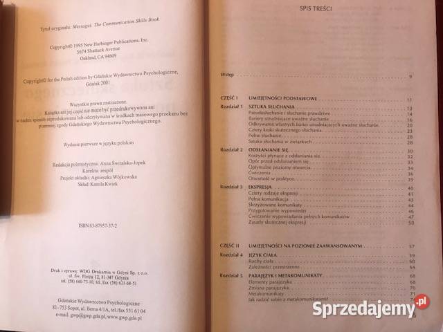 Sztuka skutecznego porozumiewania się przekład z sprzedam
