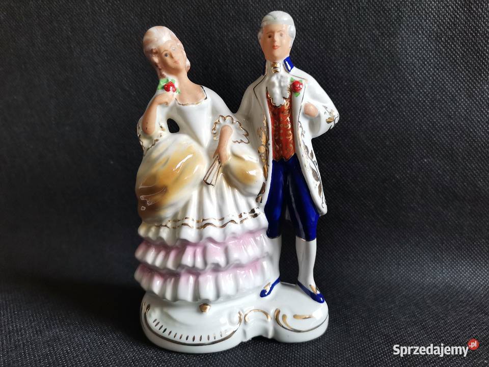 Stara figurka Markiz i Markiza porcelana Jan Katowice