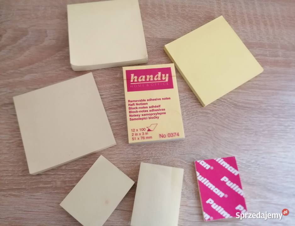 Karteczki samoprzylepne żółte Łódź