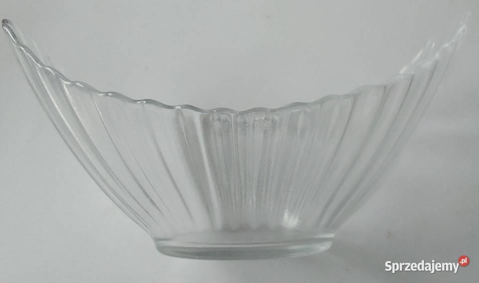 Salaterka Miseczka szklana łódka ARC FRANCE Porcelana i szkło Rewal