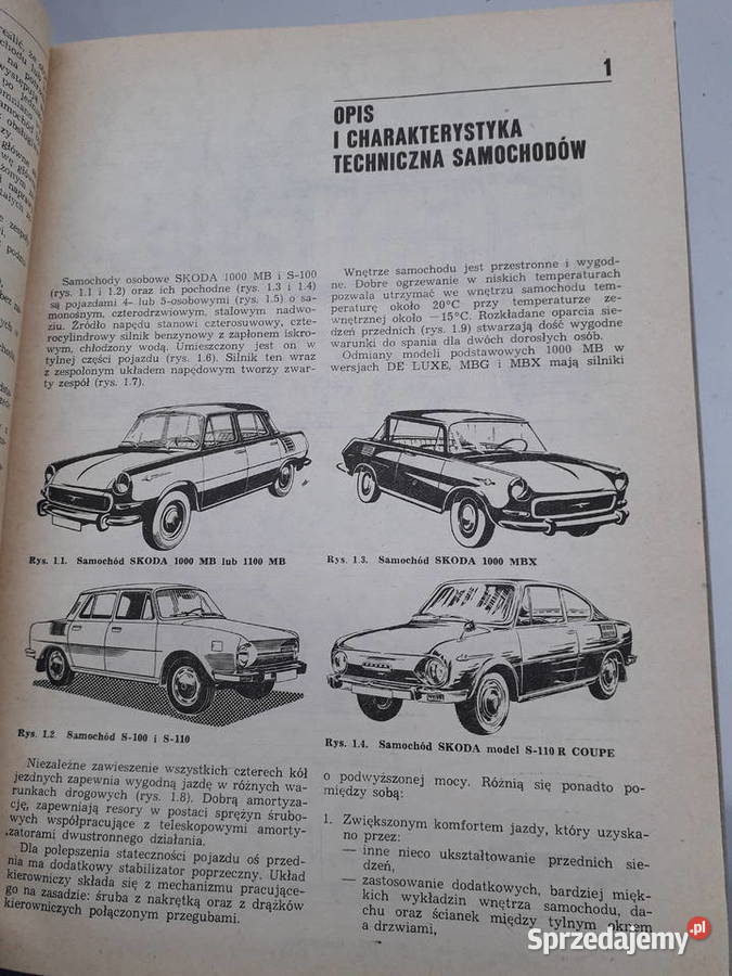 Naprawa samochodów Skoda 1000 MB S100 S110 100