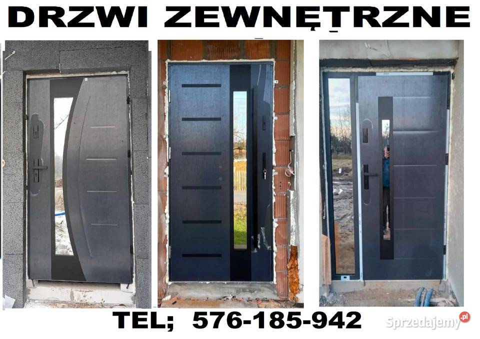 Drzwi zewnętrzne z montażem ręki Włoszczowa