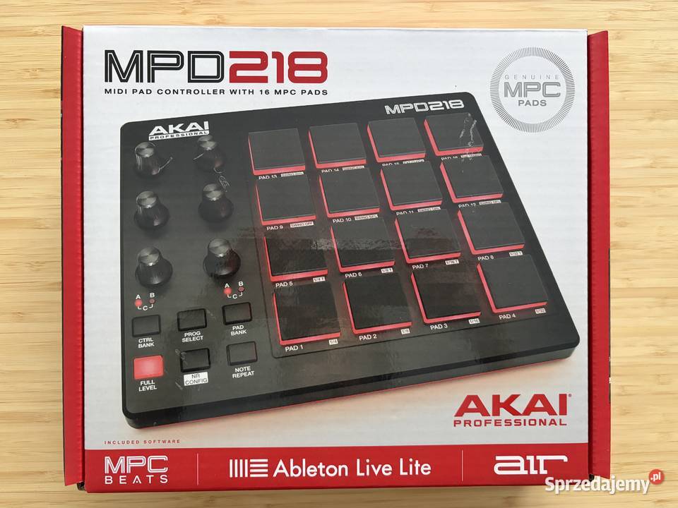 NOWY Kontroler Pad Groove MIDI Akai MPD218