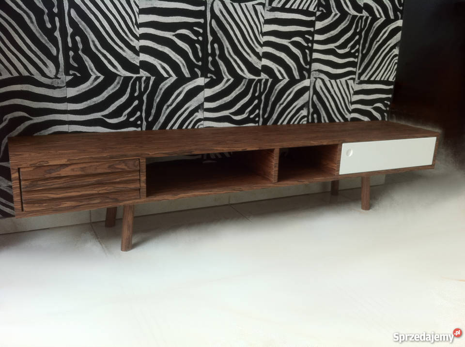 Szafka RTV palisander santos fornir drewno nózki Poznań
