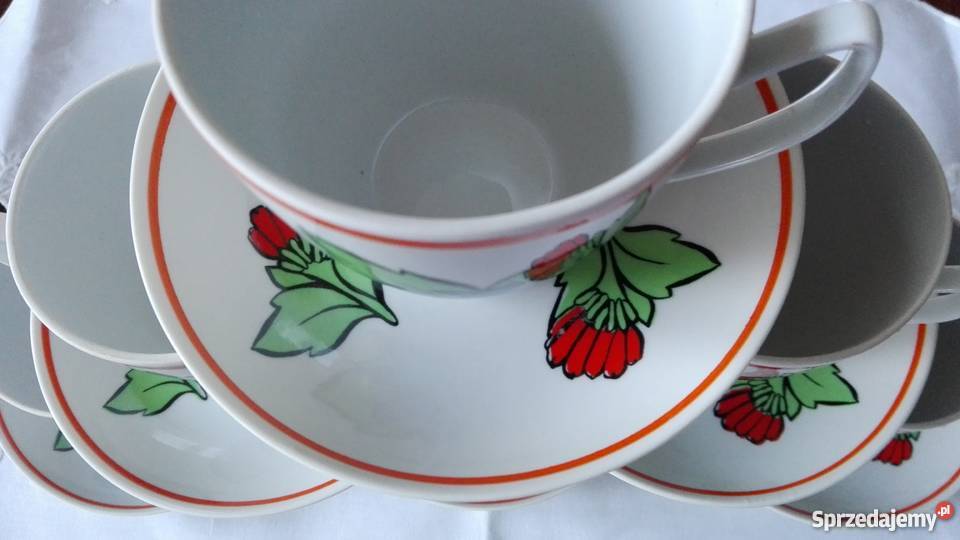 Filiżanki porcelanowe Aldona CHODZIEŻ podlaskie Białystok