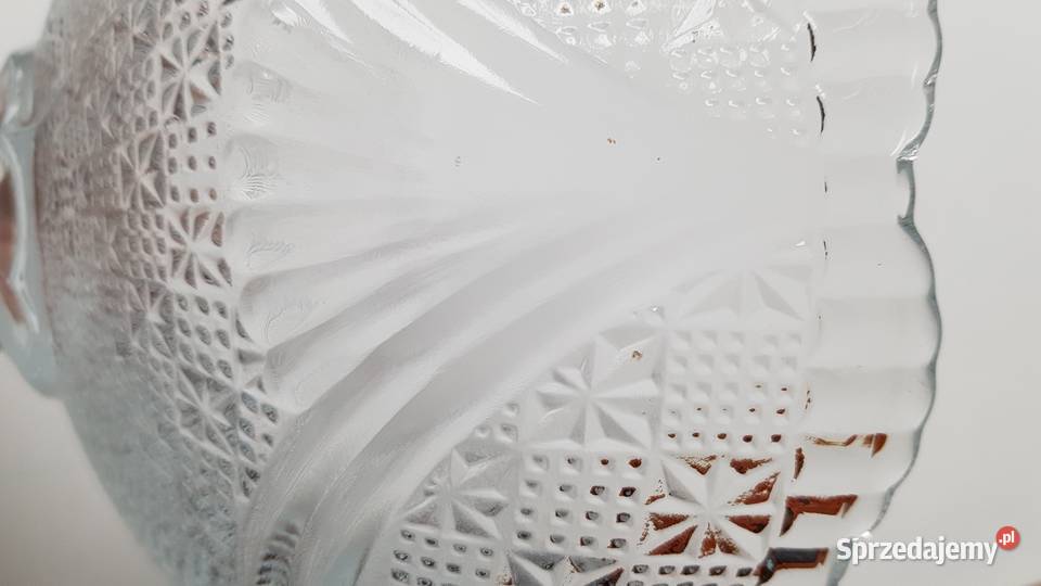 Owocarka Girlandy Ząbkowice szkło PRL Dąbrowa Górnicza