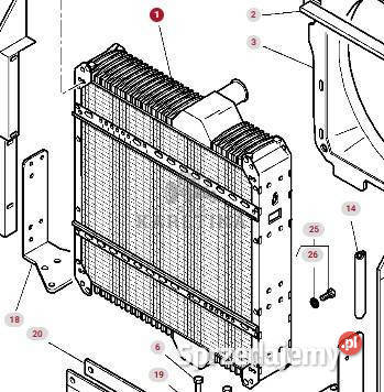Massey Ferguson 8480 Chłodnica Wodna CZĘŚCI Rolnictwo Jastrzębniki