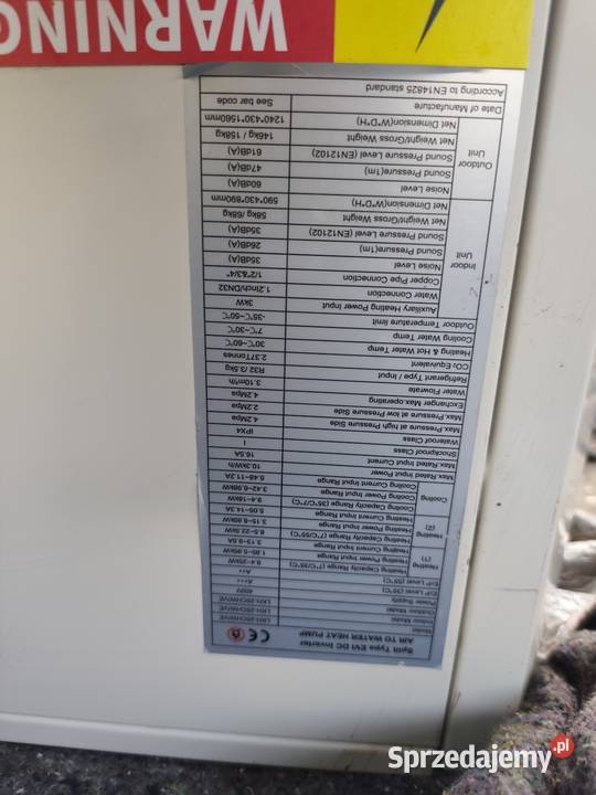 Pompa ciepła 25KW Ogrzewanie