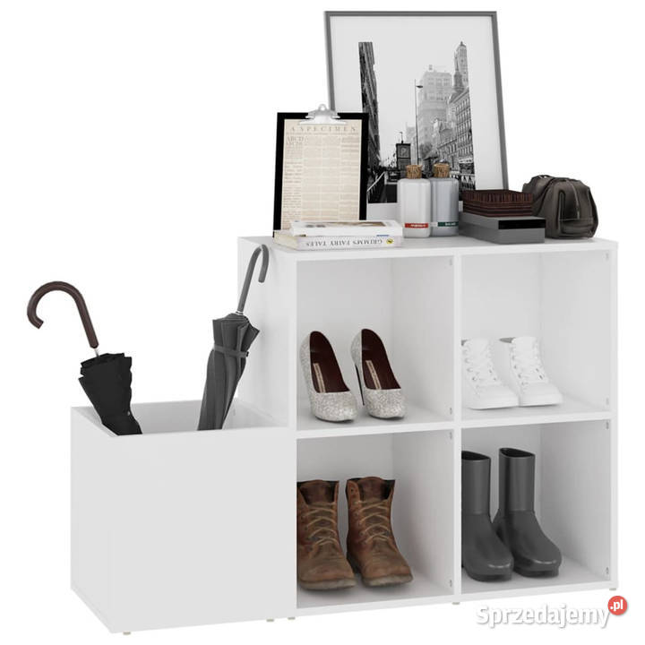 Szafka na buty biała 105x355x70 materiał Warszawa