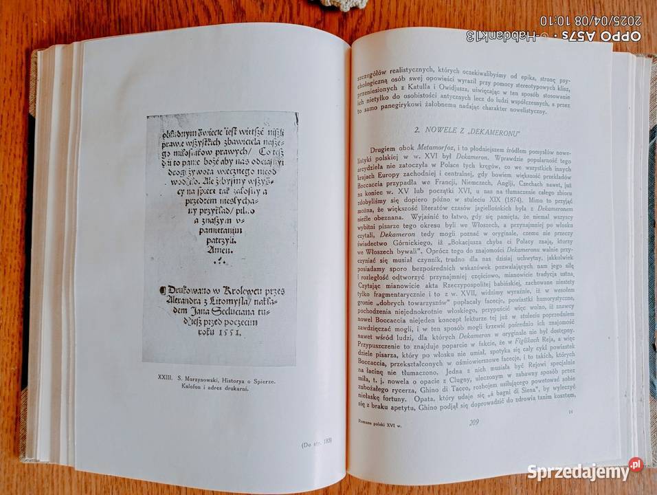 Świetny pierwodruk Romansu polskiego lubelskie Bychawka Trzecia