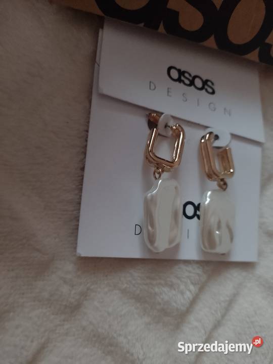 ASOS Ekskluzywne Kolczyki z perłą z Londynu NOWE Kraków
