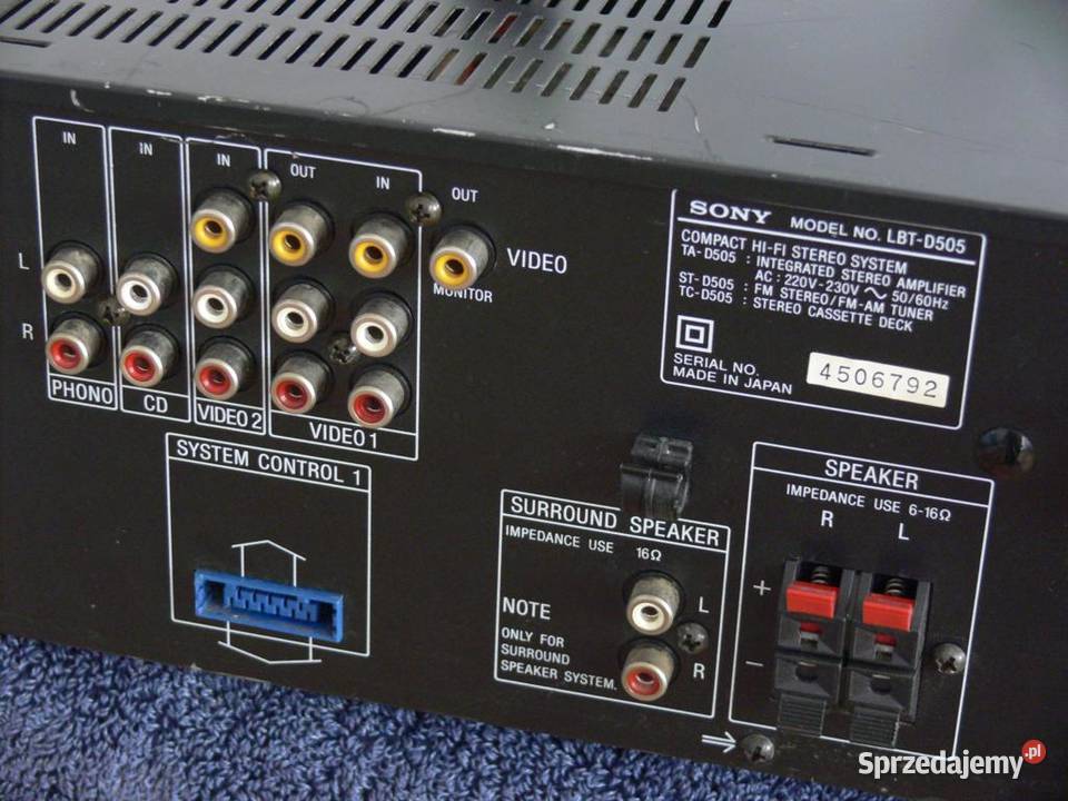 Wzmacniacz Sony TAD505 korektor WYSYŁKA Jasło
