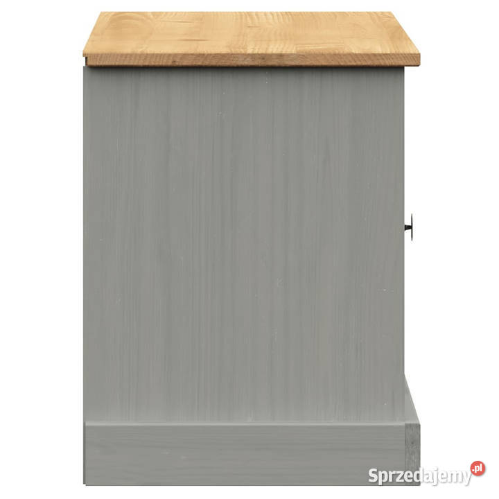 Szafka na buty VIGO szara 106x35x45 lite drewno Warszawa